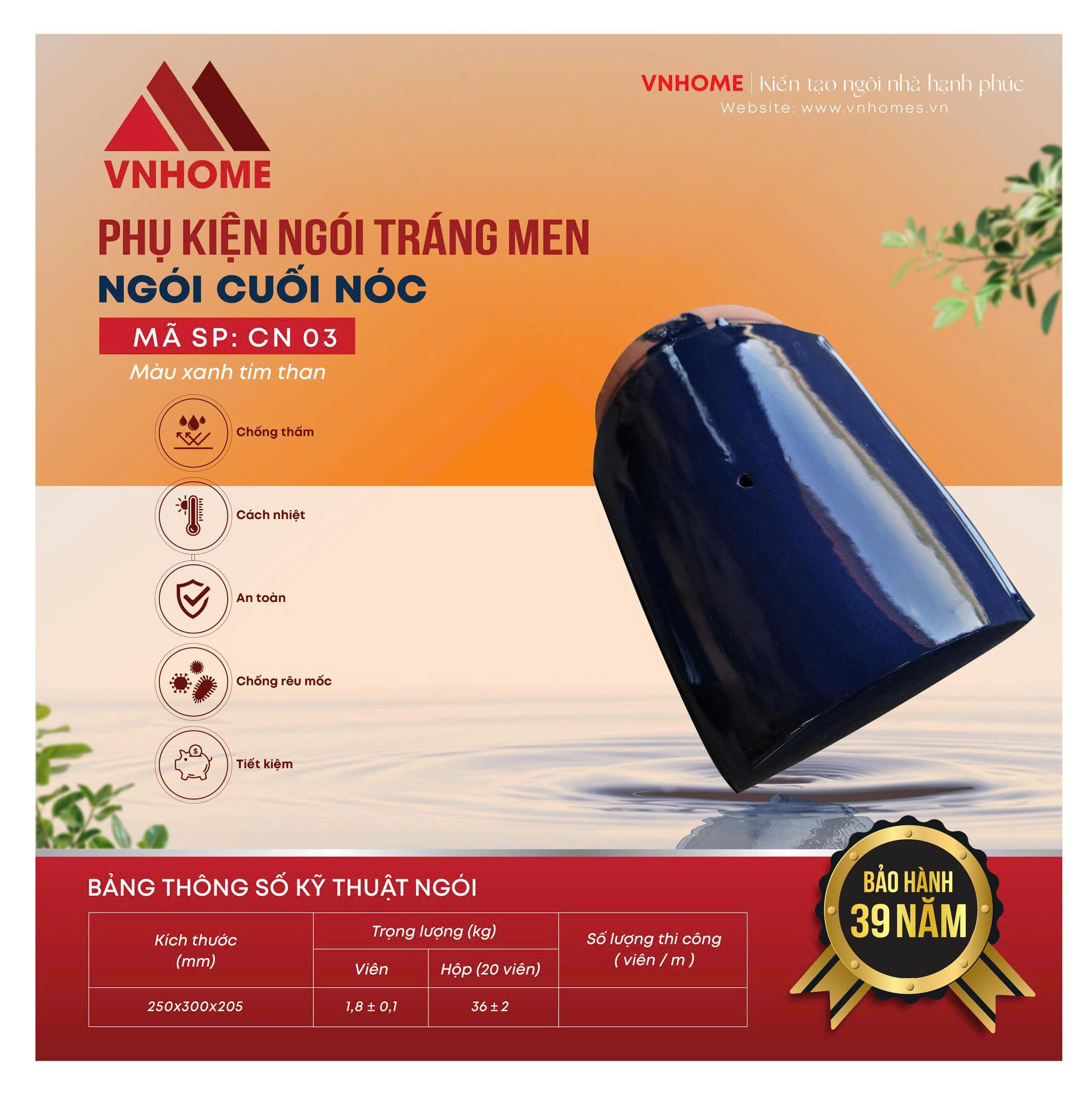 Ngói cuối nóc